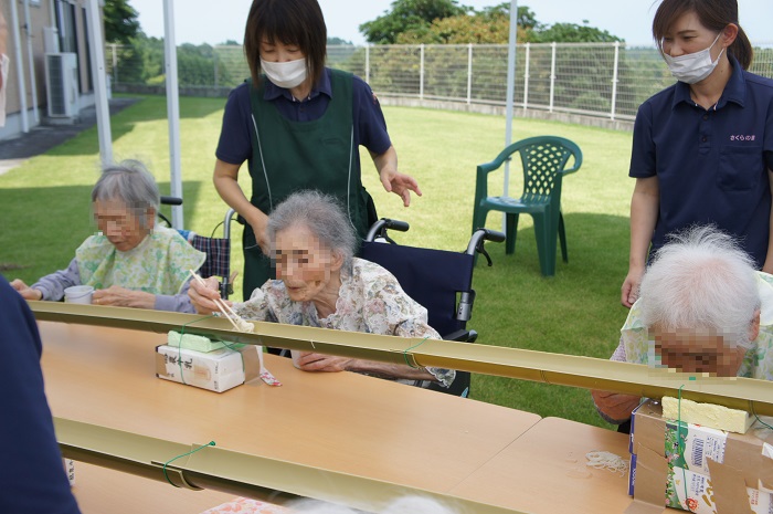 そうめん流し2020.07
